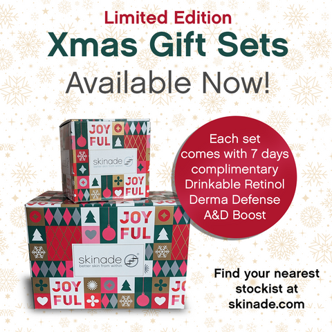 SKINADE® Original Collagen Drink – Limited Edition Holiday Box (30 Days) + Free 7 day Vit D+A sachets