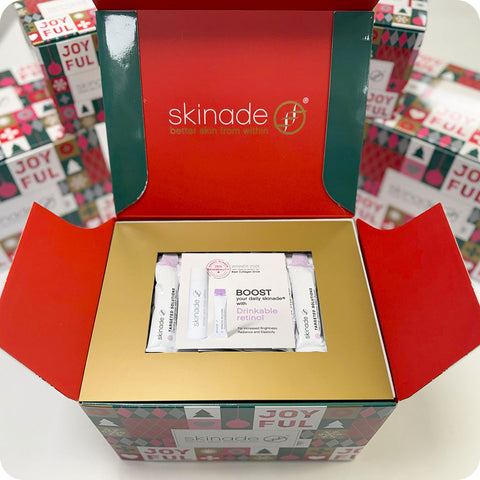 SKINADE® Original Collagen Drink – Limited Edition Holiday Box (30 Days) + Free 7 day Vit D+A sachets