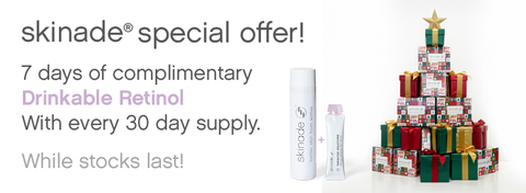 SKINADE® Original Collagen Drink – Limited Edition Holiday Box (30 Days) + Free 7 day Vit D+A sachets